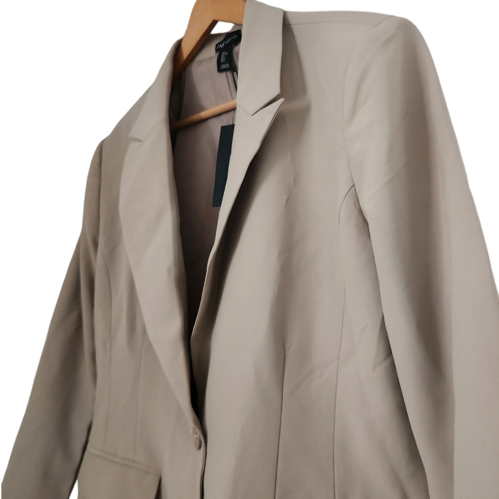 Jones New York Women's Beige Blazer Size L Preppy Business Casual - Picture 7 of 10
